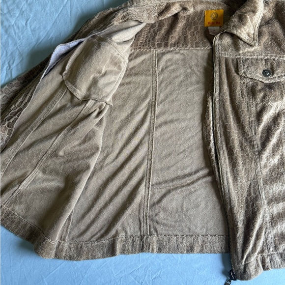 Ruby Rd. Plush Tan Zip-Up Jacket - Picture 5 of 8